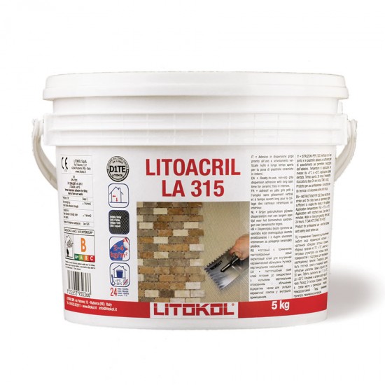 Colle LITOACRIL PLUS BLANC 5 KG - LITOKOL