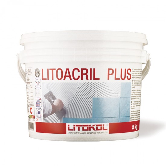 Colle LITOACRIL PLUS BLANC 5 KG - LITOKOL