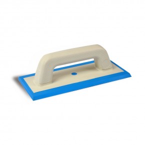 Spatola in gomma morbida con doppio profilo per stucchi
