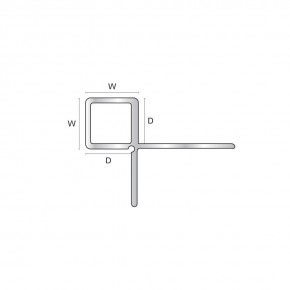 EAM - Aluminium slim square...