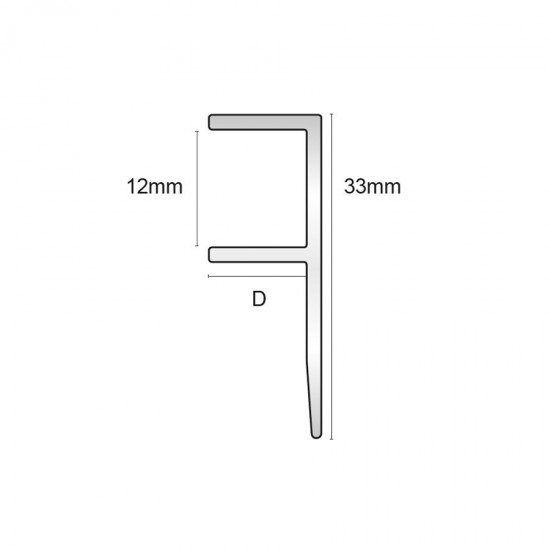 LGA - Profilo per pannelli in vetro