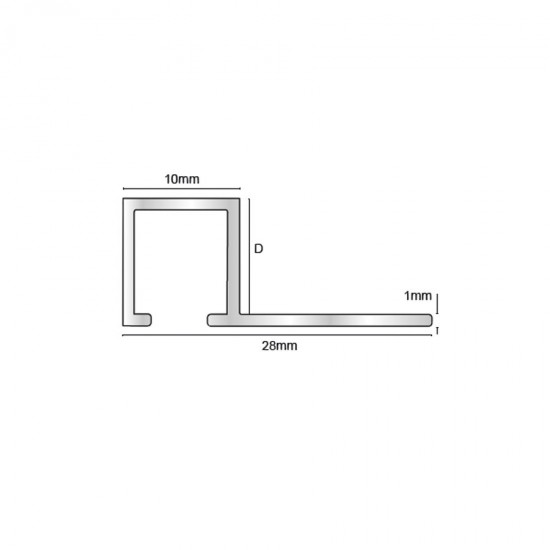 TDB - Solid brass square edge