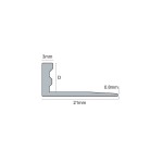 Profilo angolare PVC