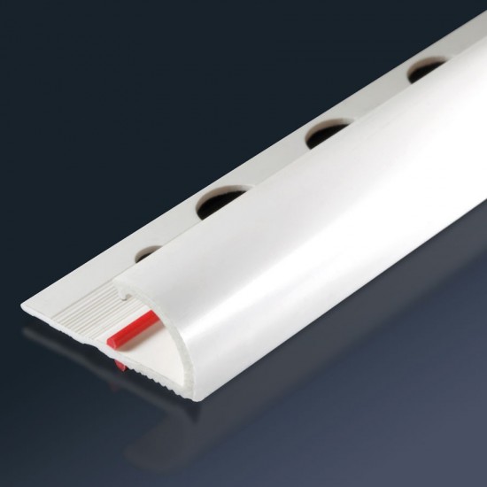 Profilo arrotondato PVC con strip rosso