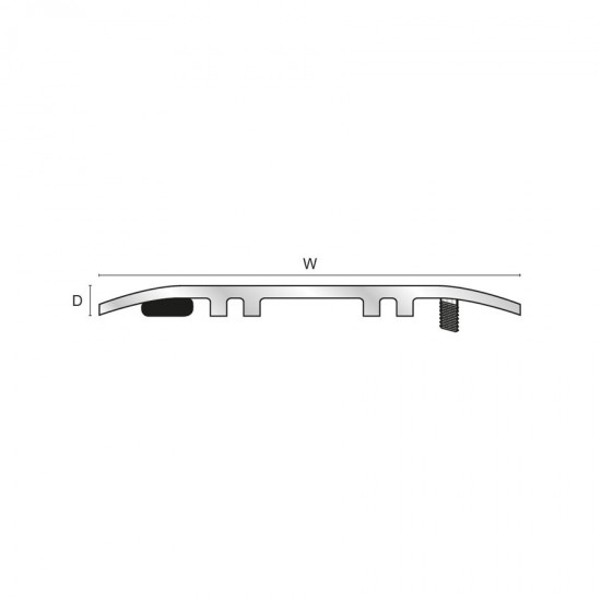 Coprigiunto in alluminio - fissaggio a vite