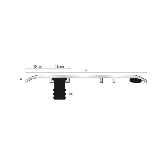 Aluminium cover - clip fixing