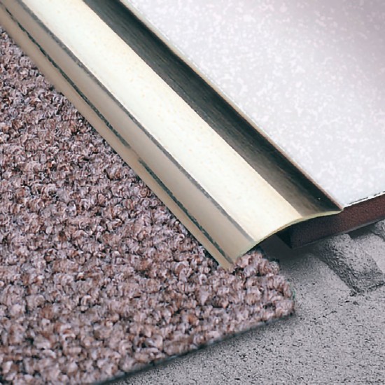 Brassed threshold cover