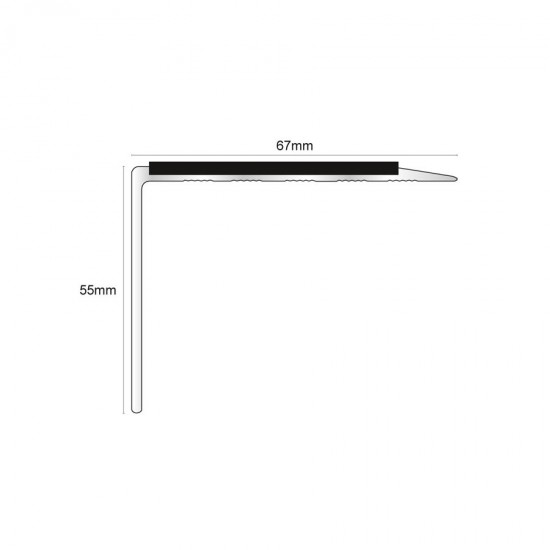 Thin aluminum terminal for steps