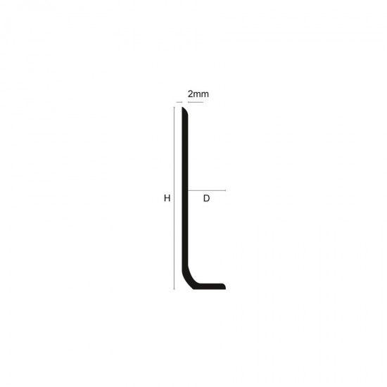 PVC flexible sit on skirting