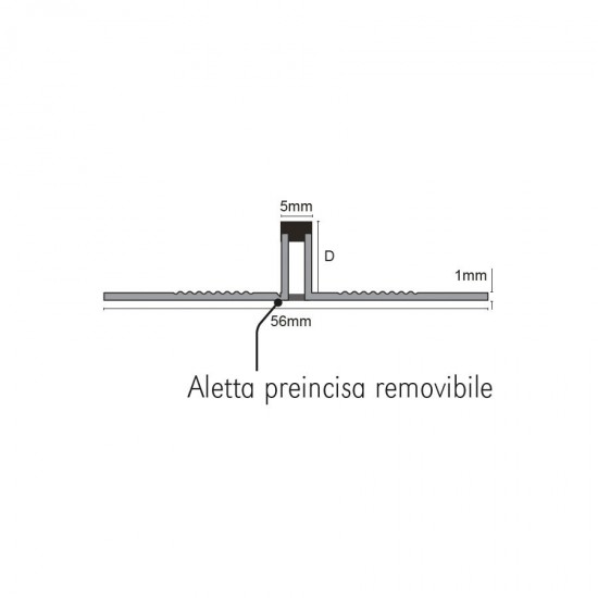 Giunto di movimento in PVC - traffico leggero Giunto di movimento in PVC - traffico leggero