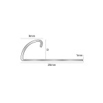 ESQ - Stainless steel quadrant trim