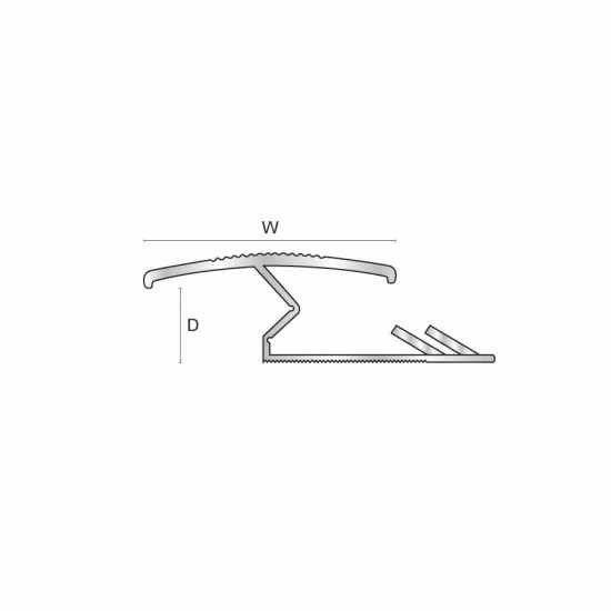 Aluminium Z-Bar carpet lock