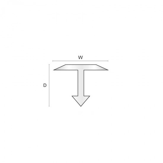 Aluminium dividing strip