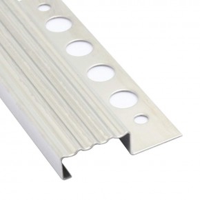 Stainless steel tile-in nosing 2