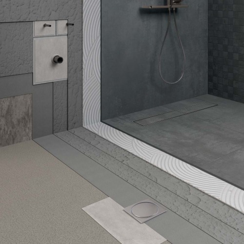 System for waterproofing of bathrooms/showers with single component liquid membrane